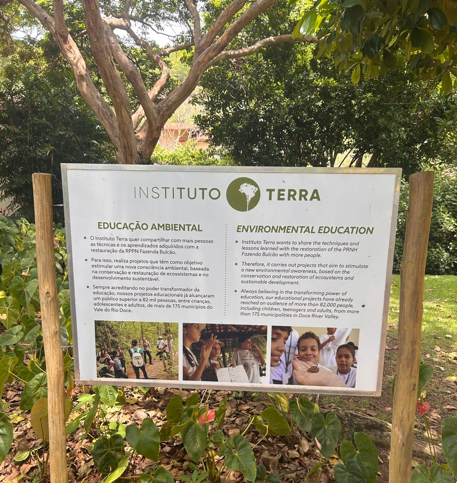 Palestra vivencial no Instituto Terra